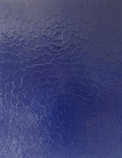 Roland Weber 1982 ciel terre bleu 645 huile sur toile 92 x 73 cm. Signature au dos, réf Я504